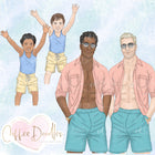 Waterpark Cool Tones Inspired Clipart