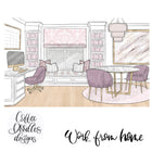 Work from Home Purple Collection Inspired Inspired Clipart