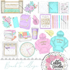 Back to College Pastel Inspired Clipart
