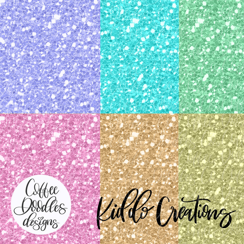 Kiddo Creations Collection Inspired Glitter Digital Paper Pack