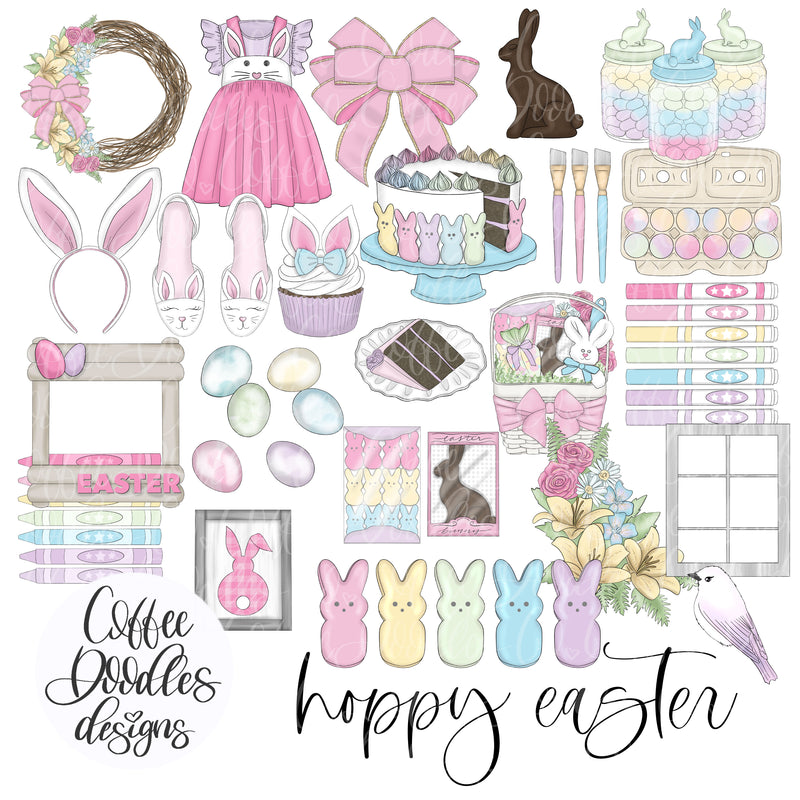 Hoppy Easter Inspired Clipart